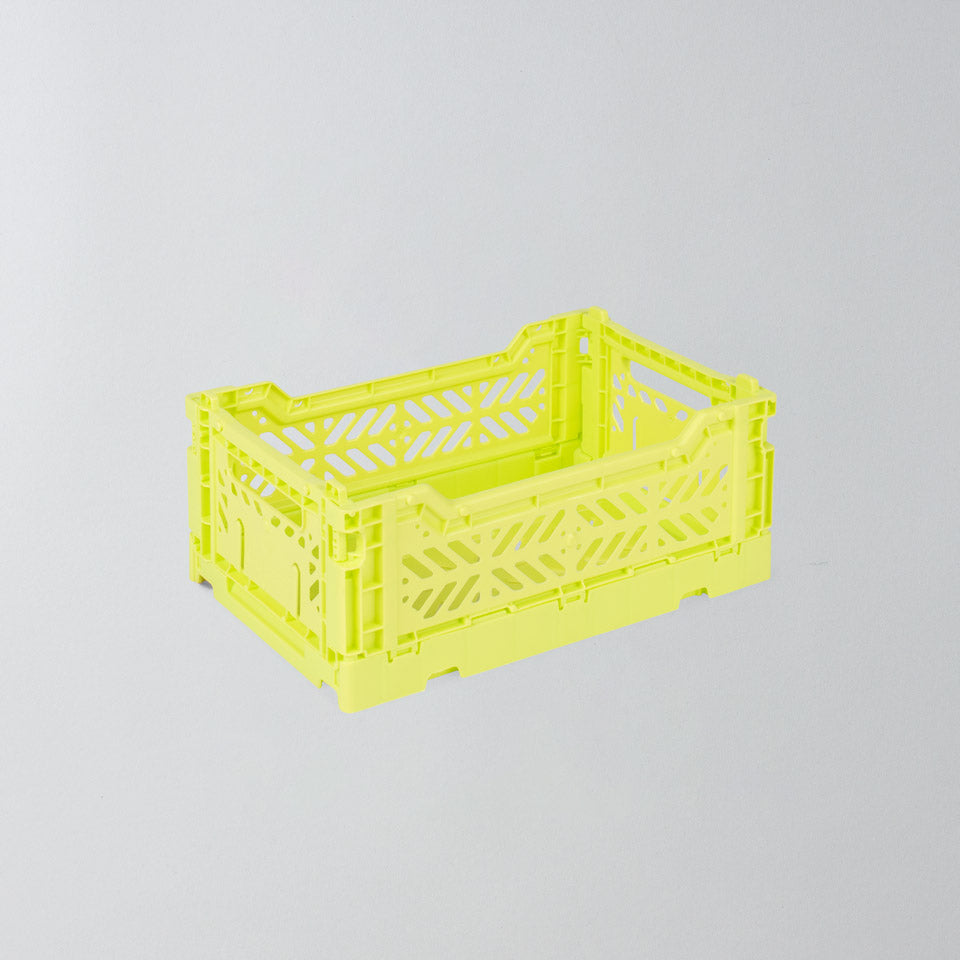 Aykasa Klappkiste mini in Neon Yellow, Aufsicht #Farbe_Neon Yellow