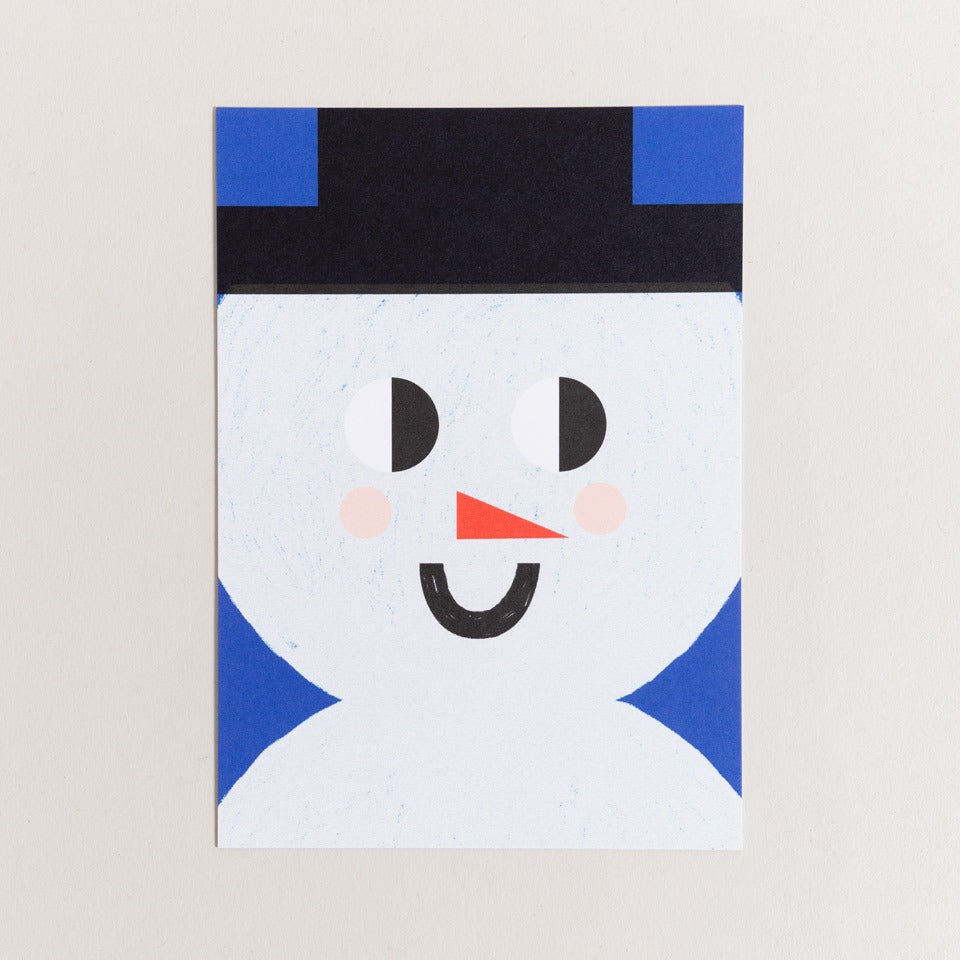 Postkarte Schneemann