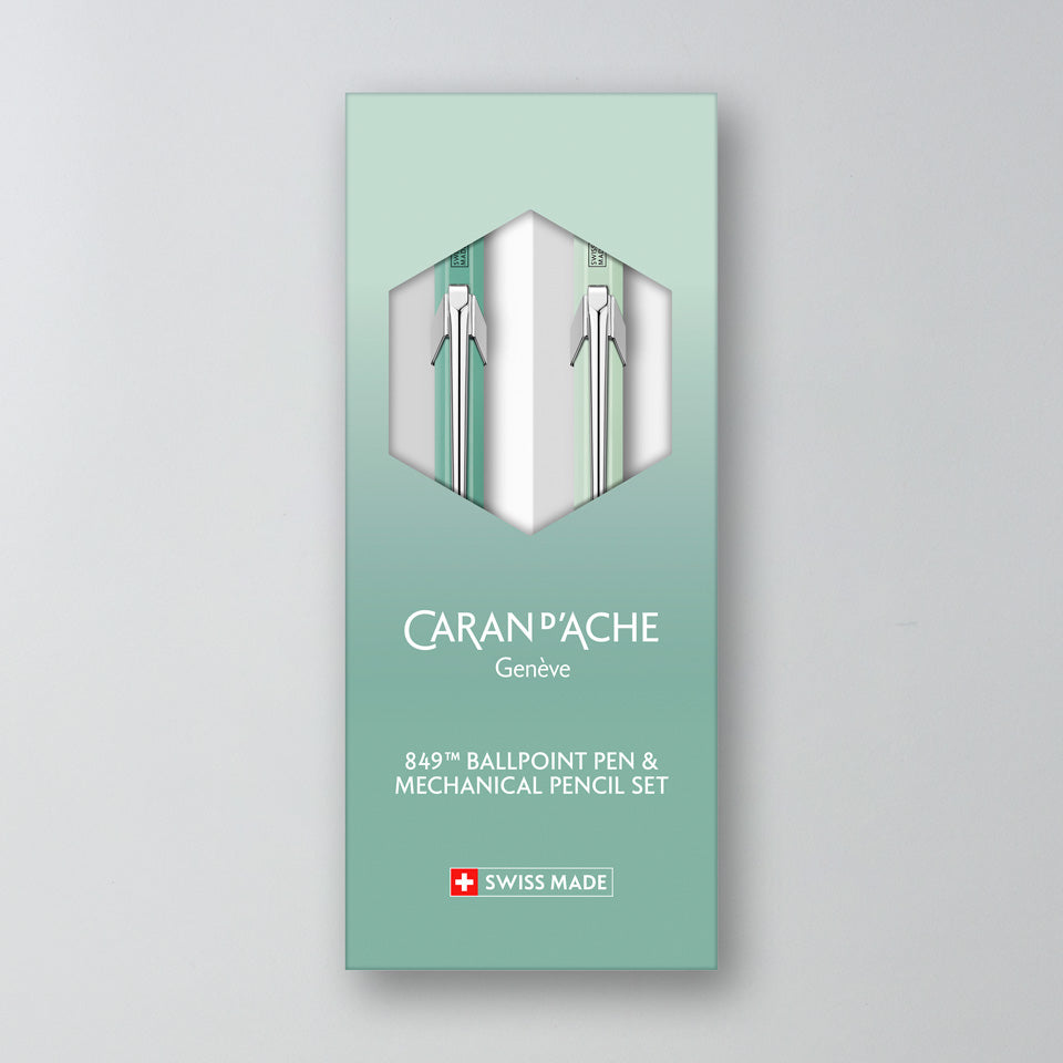 Caran d’Ache Misty Forest 849 / 844 Kugelschreiber-Bleistift-Set – Kugelschreiber