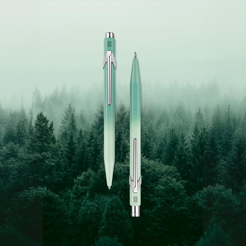 Caran d’Ache Misty Forest 849 / 844 Kugelschreiber-Bleistift-Set – Kugelschreiber