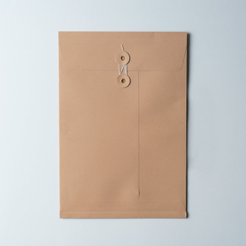 Eisenhauer Fadenverschluss Umschlag braun – Briefpapier & Umschläge