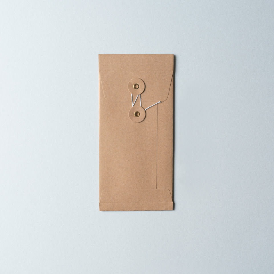 Eisenhauer Fadenverschluss Umschlag braun – Briefpapier & Umschläge
