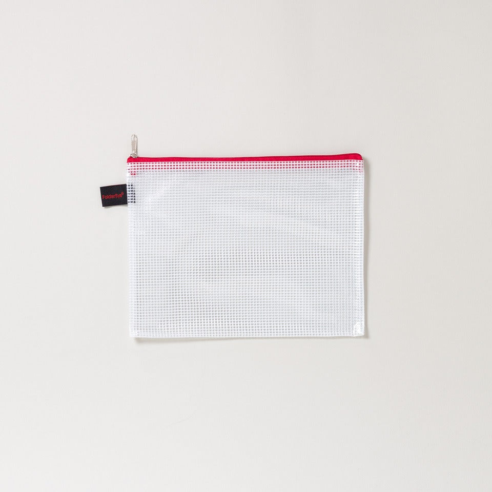 FolderSys Mesh Bag rot für B6 – Mäppchen & Stiftetuis