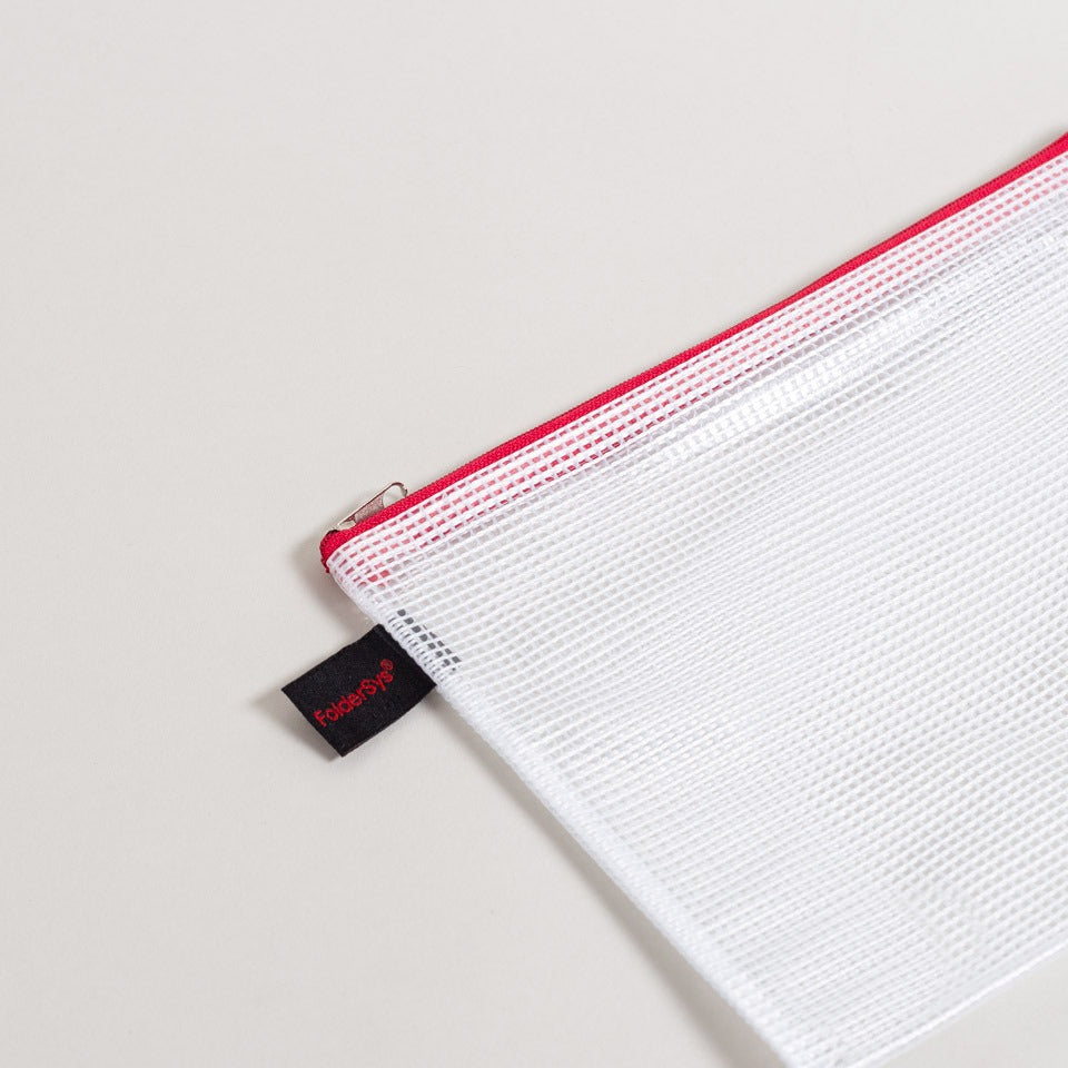 FolderSys Mesh Bag rot für B6 – Mäppchen & Stiftetuis