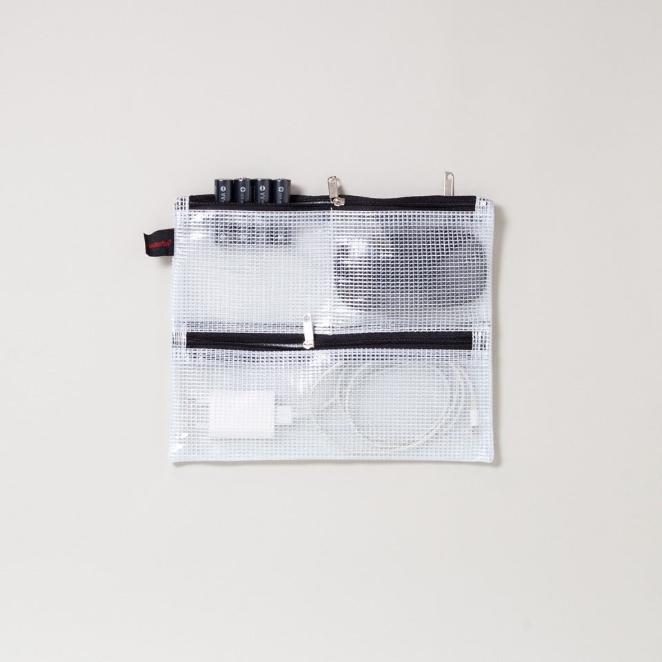 FolderSys Mesh Bag für A5 mit vier Fächern – Mäppchen & Stiftetuis