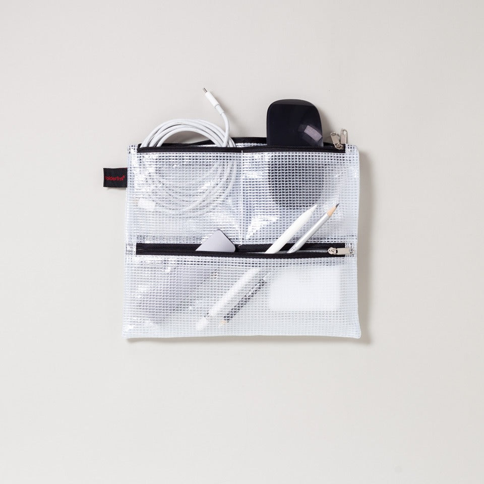 FolderSys Mesh Bag für A5 mit vier Fächern – Mäppchen & Stiftetuis