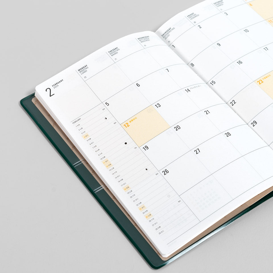 Hightide Wochenkalender 2026 mit Tasche Diary Iris B6 – Wochenkalender