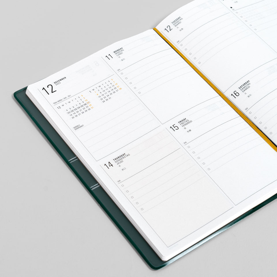 Wochenkalender 2027 mit Tasche / Diary Iris B6