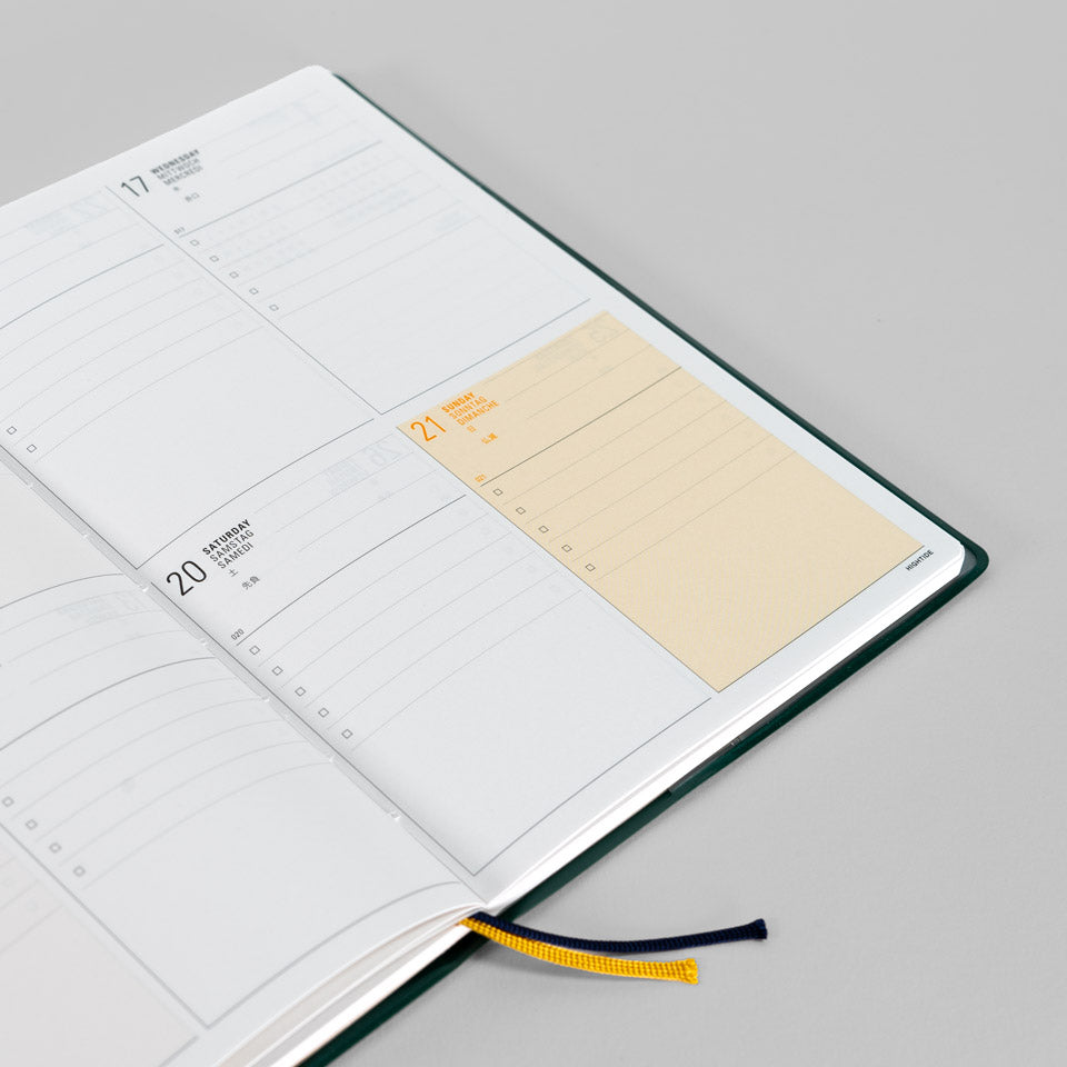Wochenkalender 2027 mit Tasche / Diary Iris B6