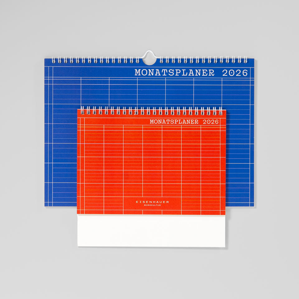 B-Ware: Eisenhauer Monatskalender 2026 für Tisch und Wand / A4