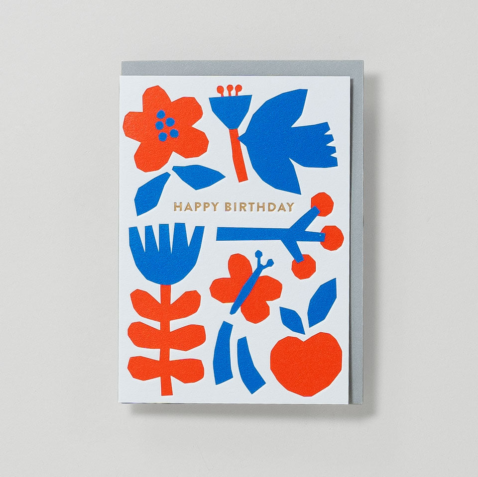 Lagom Geburtstagskarte Happy Birthday Vogel – Grußkarte