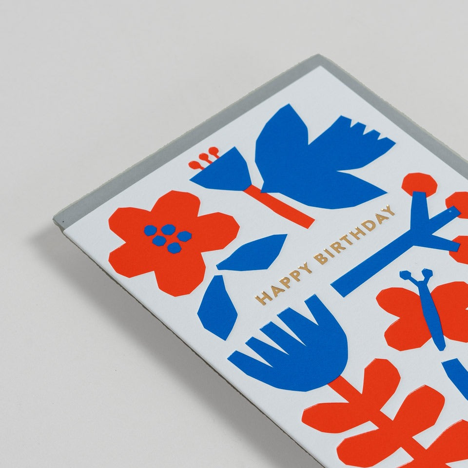 Lagom Geburtstagskarte Happy Birthday Vogel – Grußkarte