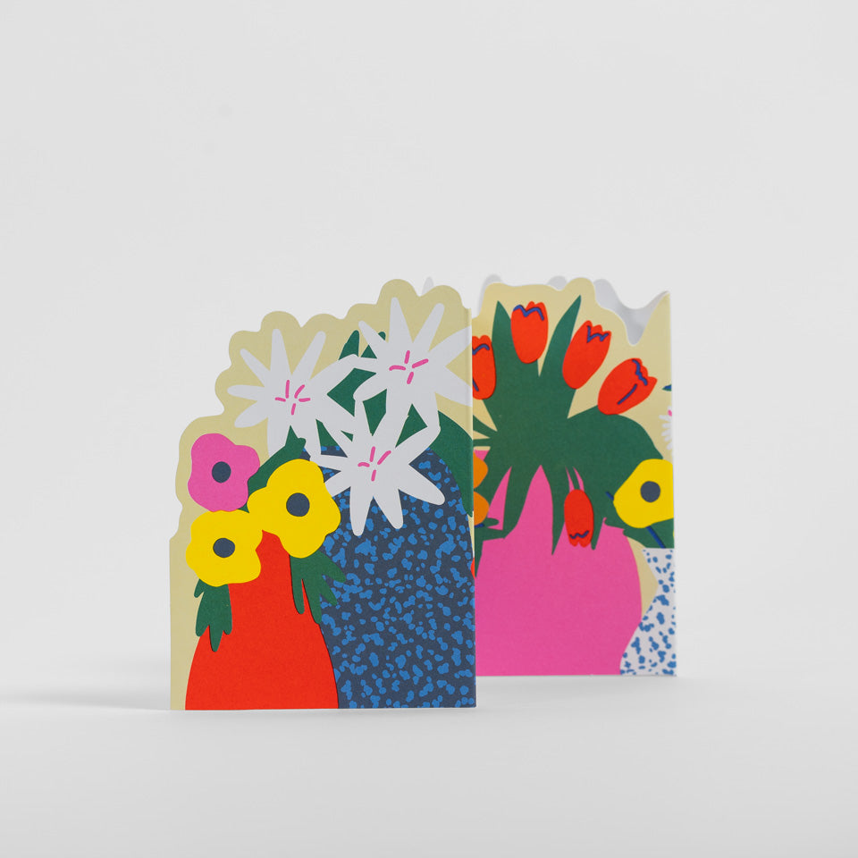 Lagom Faltkarte Blumen – Grußkarte