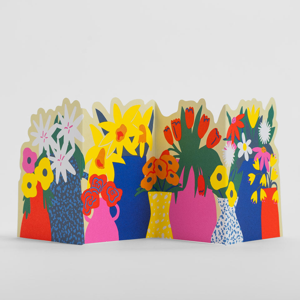 Lagom Faltkarte Blumen – Grußkarte