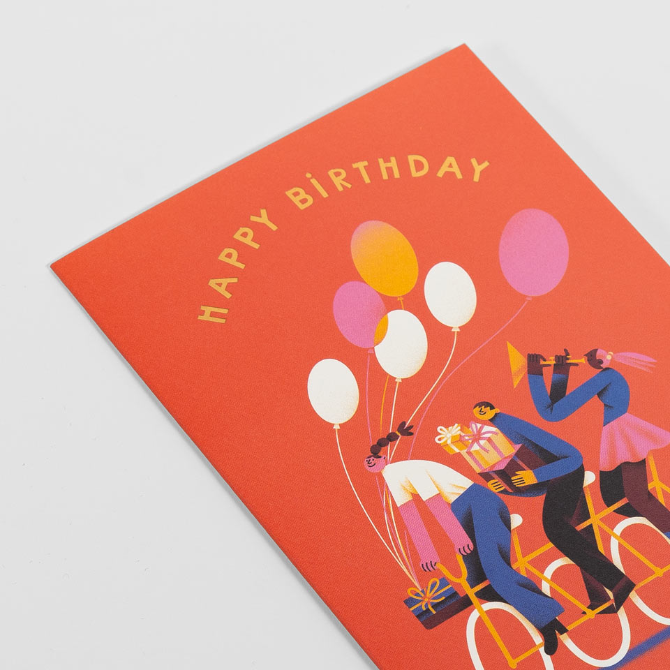Lagom Geburtstagskarte Happy Birthday Fahrradgang – Grußkarte