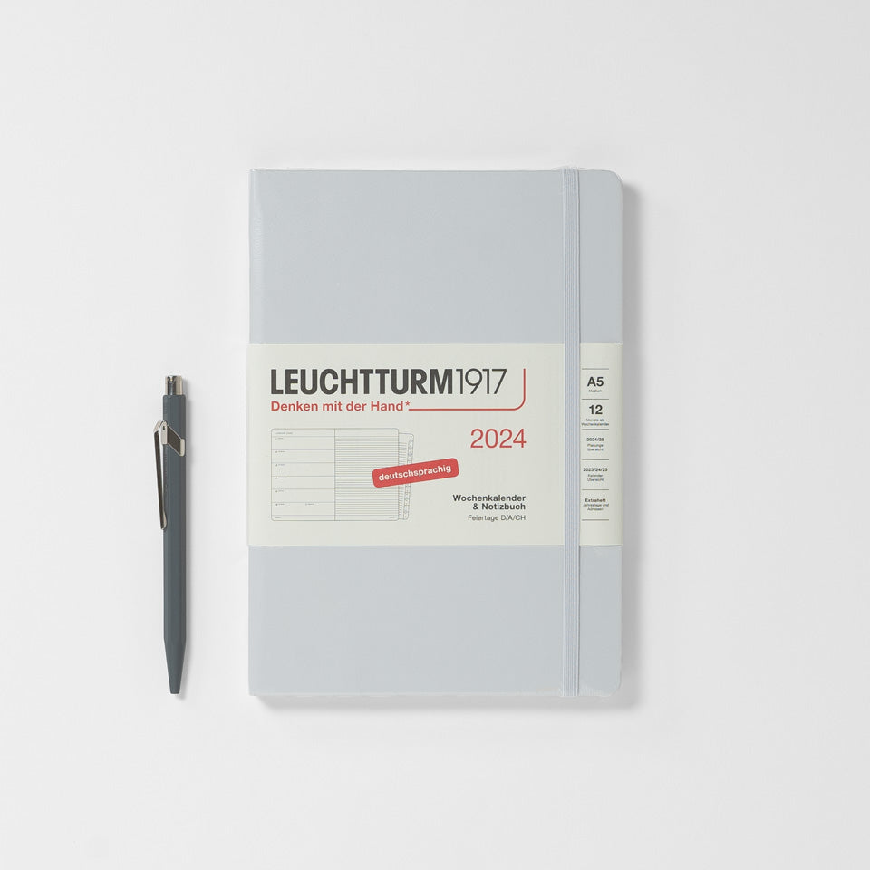 Wochenkalender und Notizbuch 2027 liniert / Hardcover