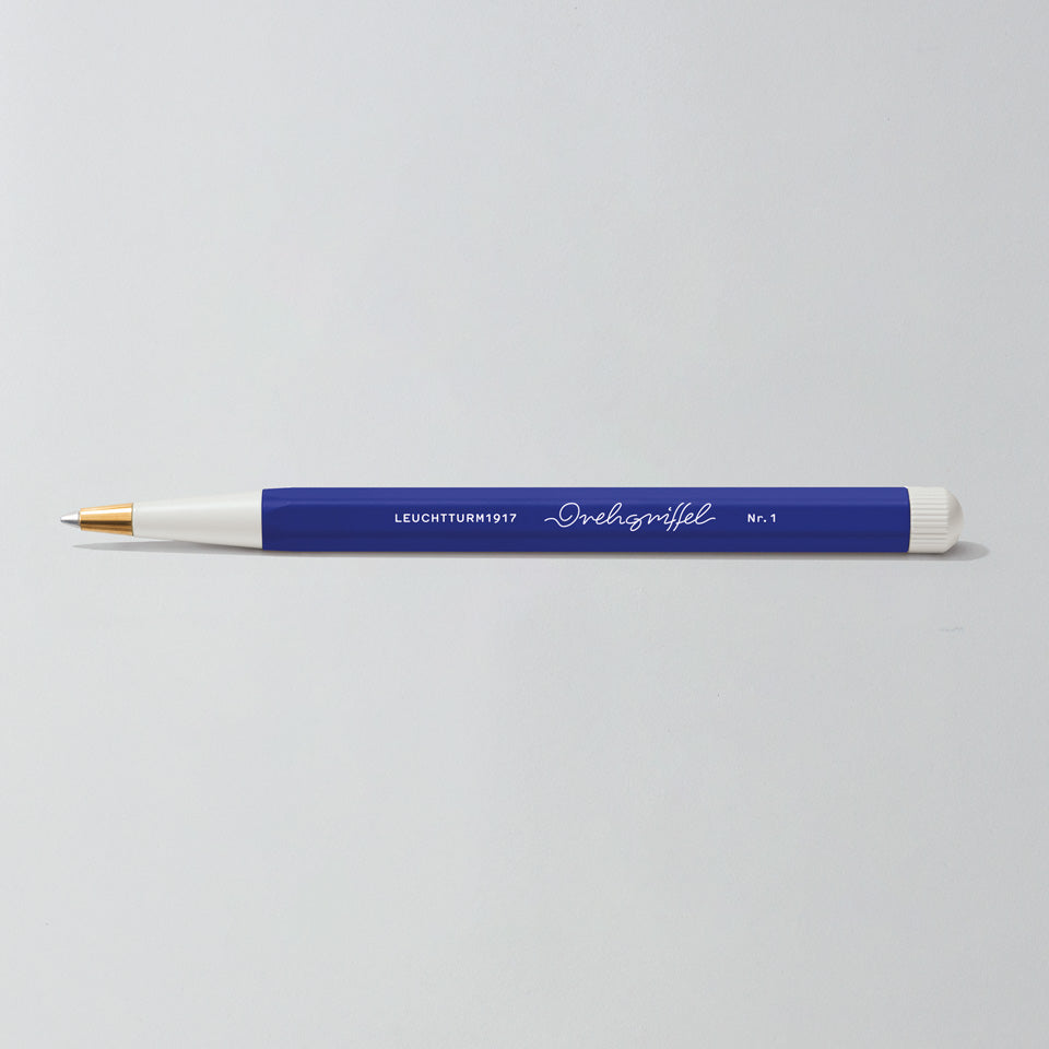 Leuchtturm Drehgriffel Gelschreiber in Ink, Aufsicht #Farbe_Ink
