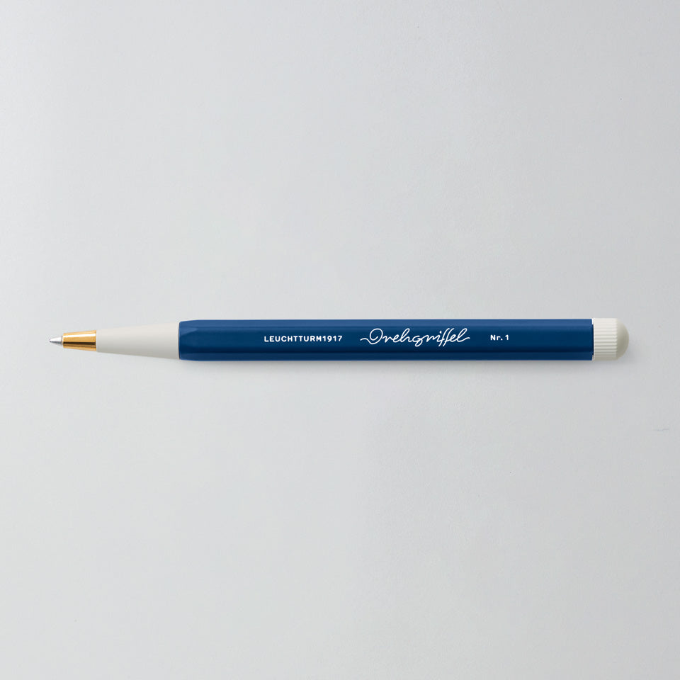 Leuchtturm Drehgriffel Gelschreiber in Marine, Aufsicht #Farbe_Marine