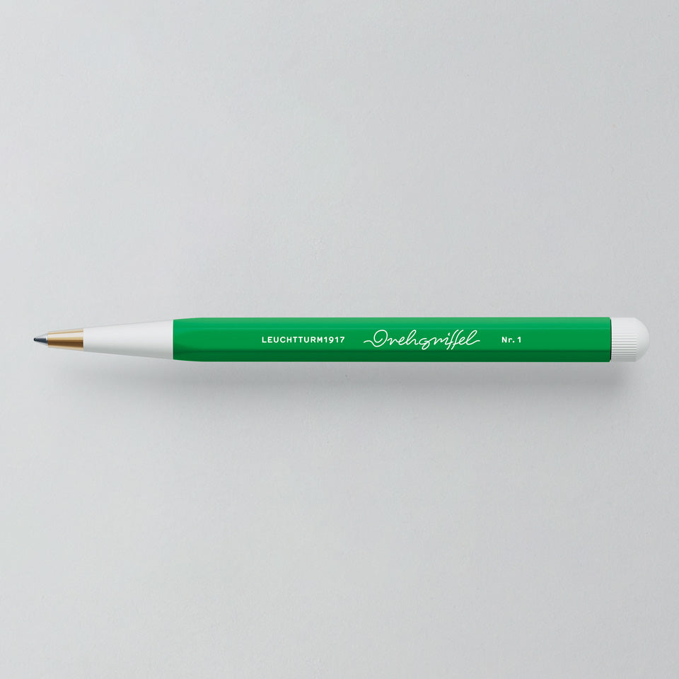 Leuchtturm Drehgriffel Gelschreiber in Spring Leaf, Aufsicht #Farbe_Spring Leaf