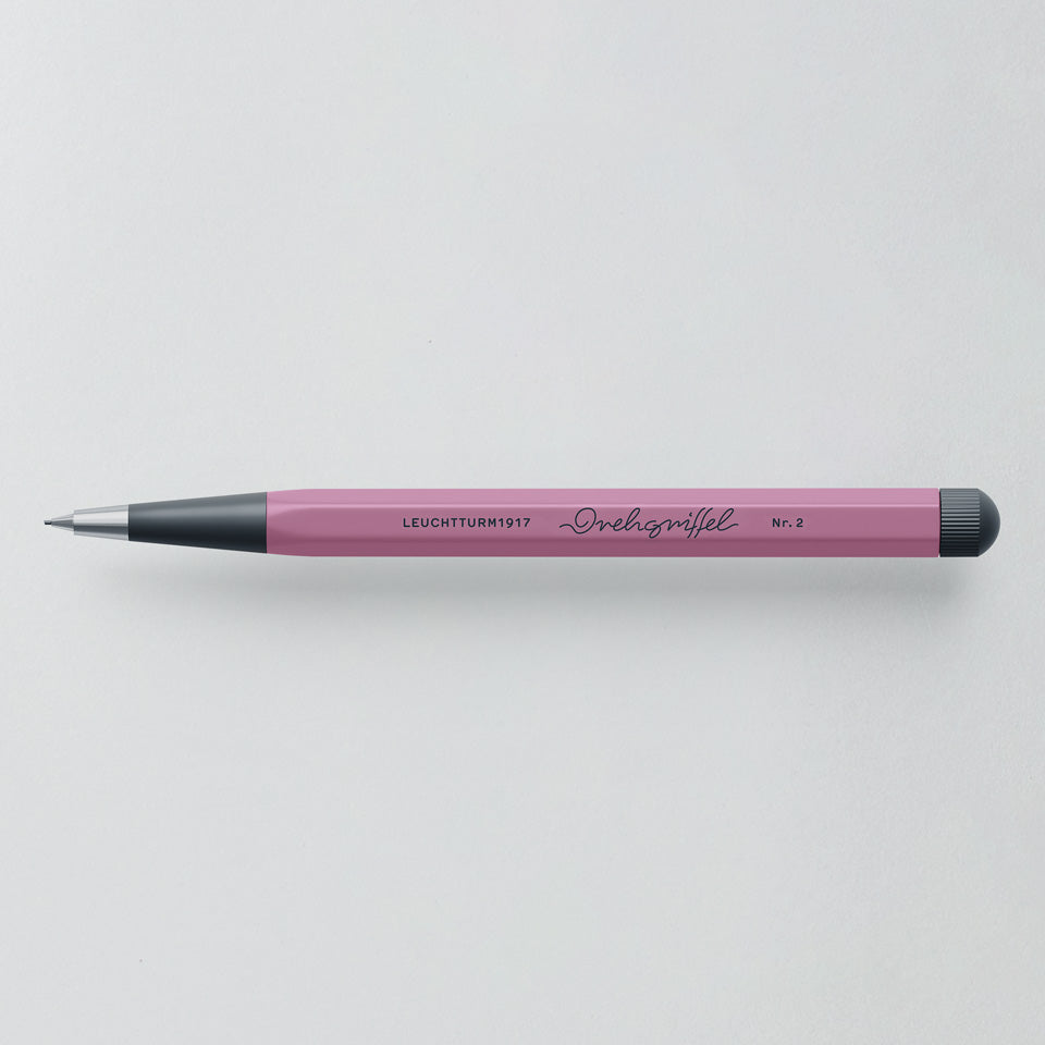 Leuchtturm Drehgriffel Bleistift 0,7 mm in Dusty Rose, Aufsicht #Farbe_Dusty Rose