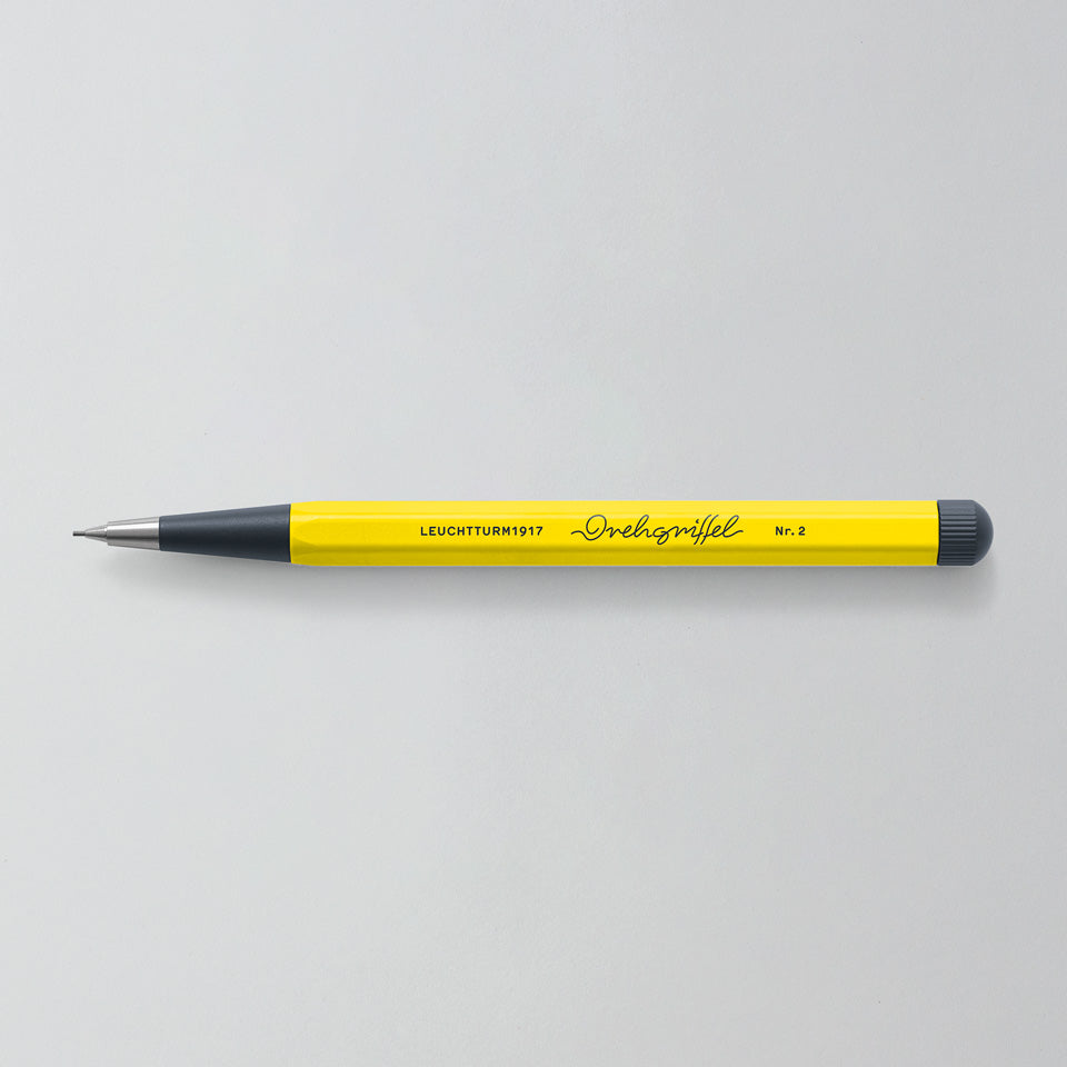 Leuchtturm Drehgriffel Bleistift 0,7 mm in Zitrone, Aufsicht #Farbe_Zitrone
