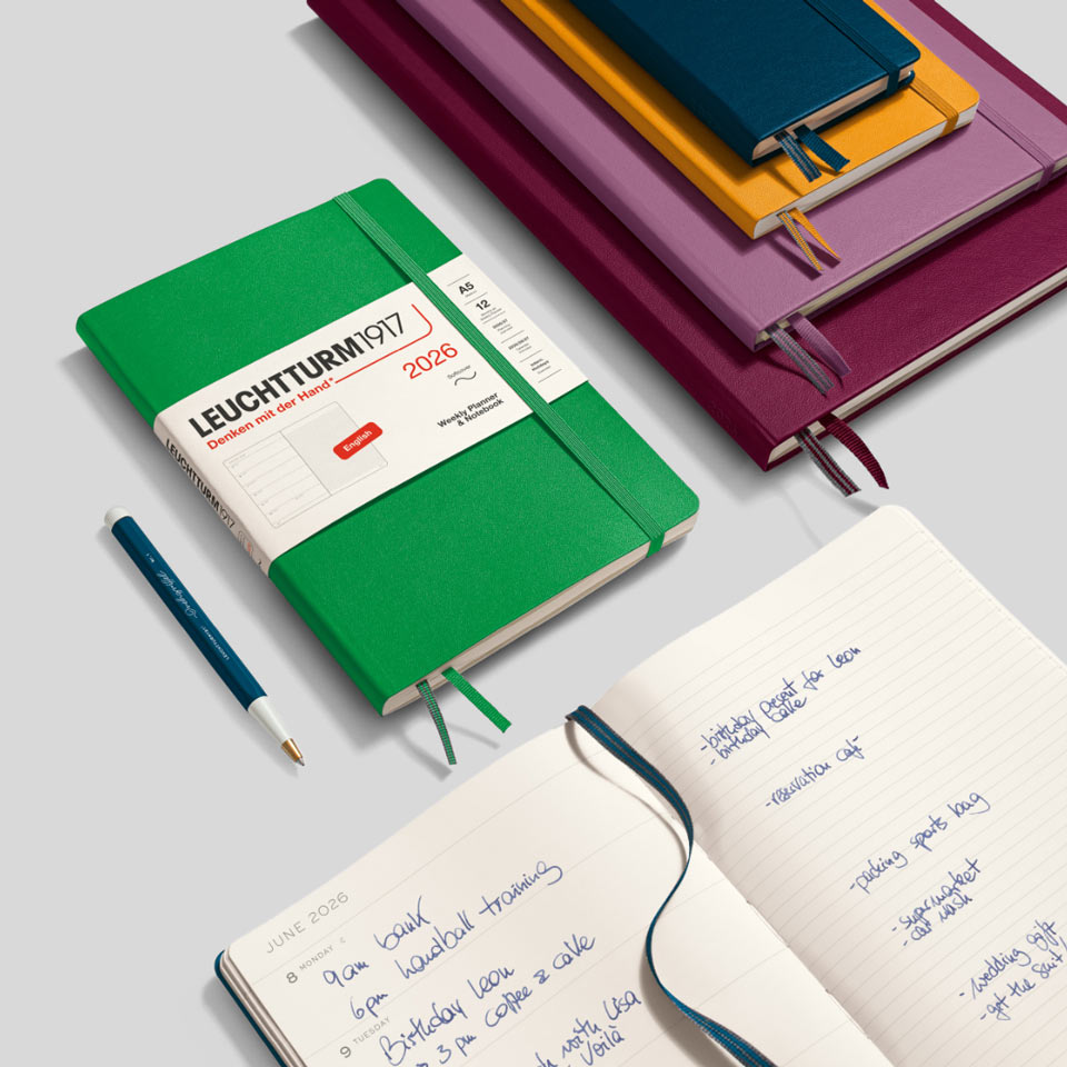 Leuchtturm Wochenkalender und Notizbuch 2026 liniert Hardcover – Wochenkalender