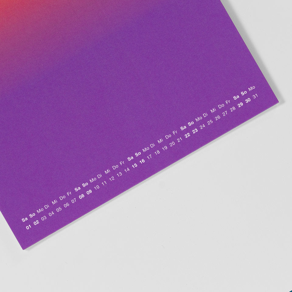 Gradient Calendar 2026