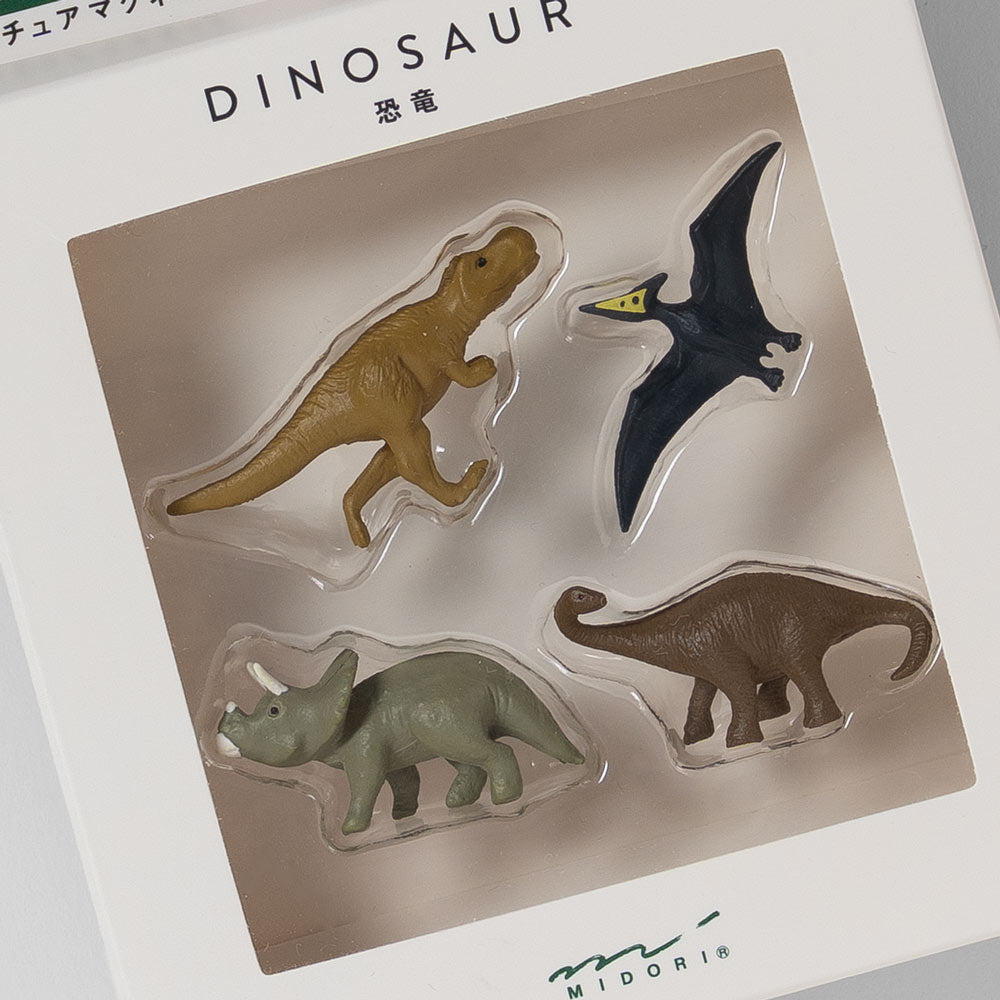 Midori Mini-Magnete Dinosaurier 4er Set – Magnete