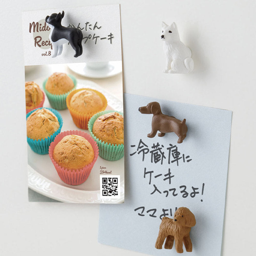 Midori Mini-Magnete Hunde 4er Set – Magnete
