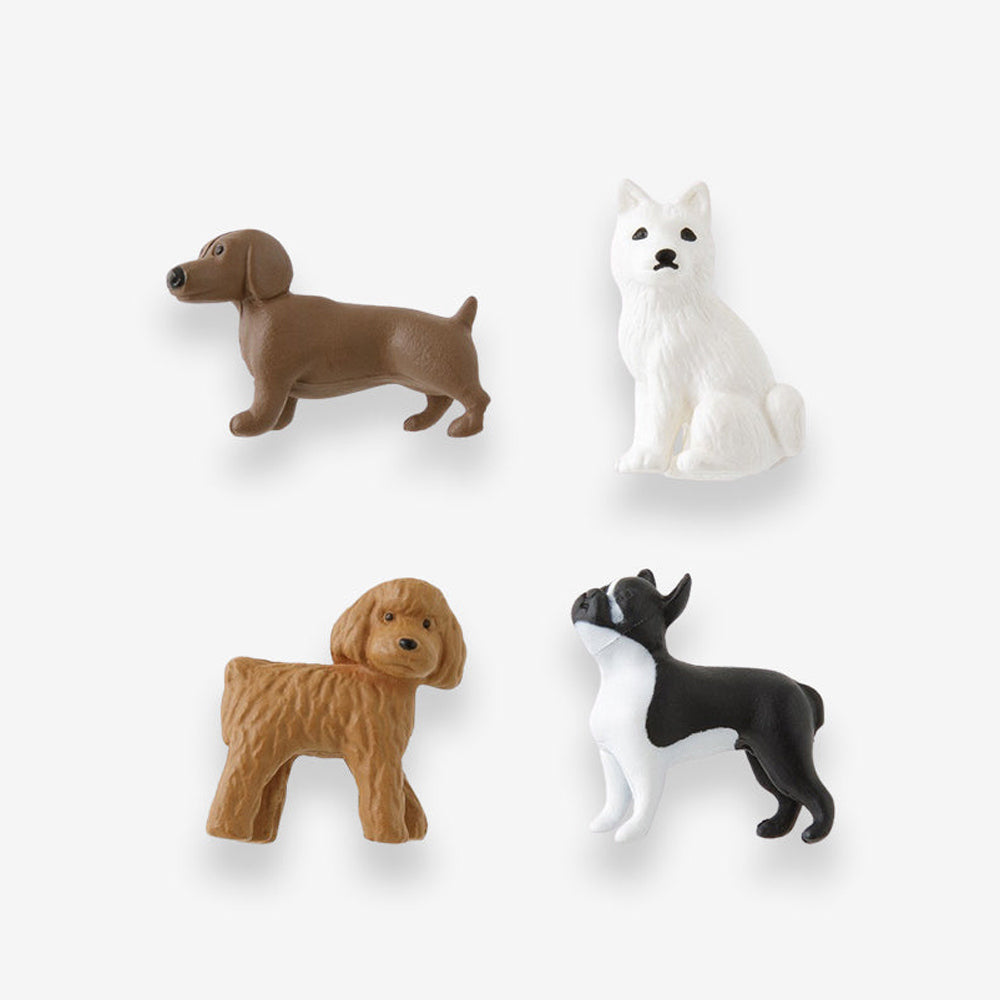 Midori Mini-Magnete Hunde 4er Set – Magnete