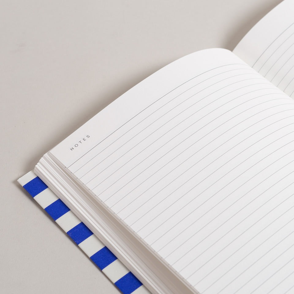 Notem Wochenplaner A5 gestreift undatiert – undatierter Kalender