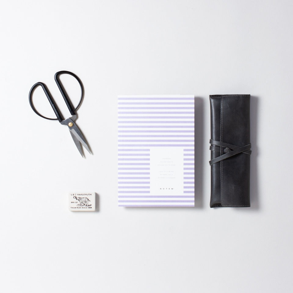 Notem Vita Notebook Notizheft Lila gestreift – Notizbuch