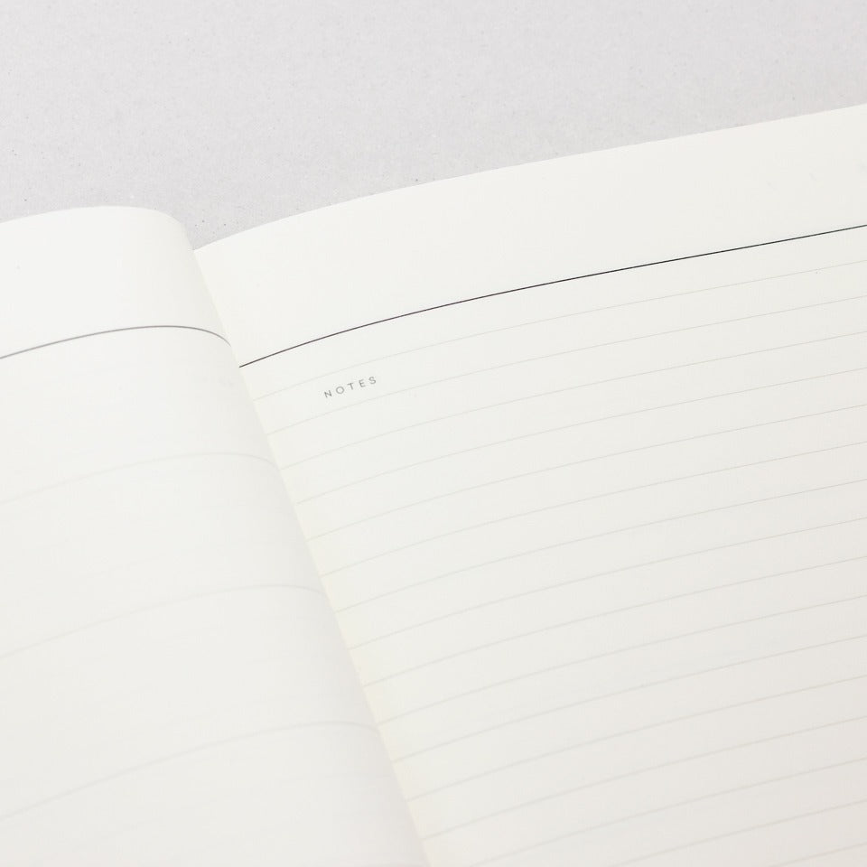 Notem Even Weekly Journal undatiert rostrot – undatierter Kalender