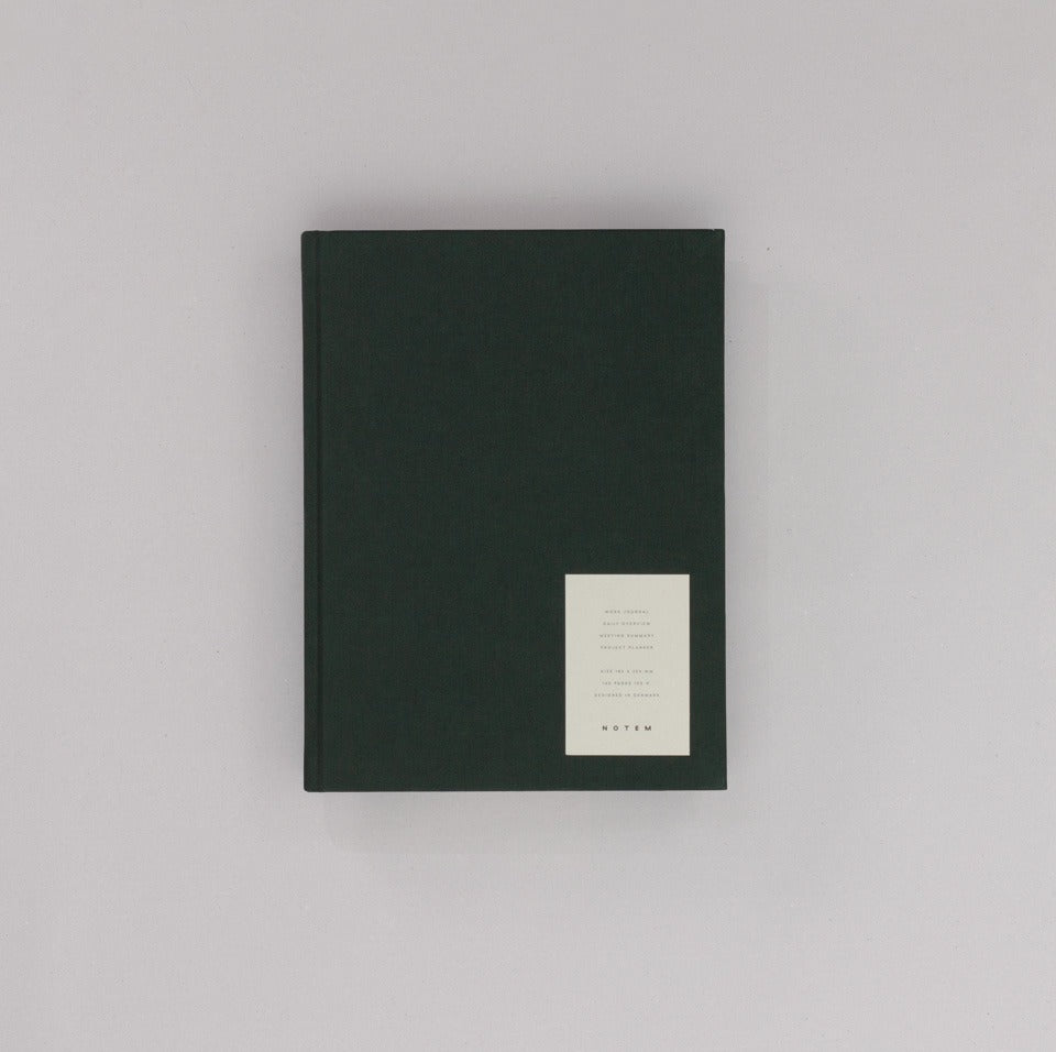 Notem Even Work Journal Arbeitsbuch groß dunkelgrün – Notizbuch