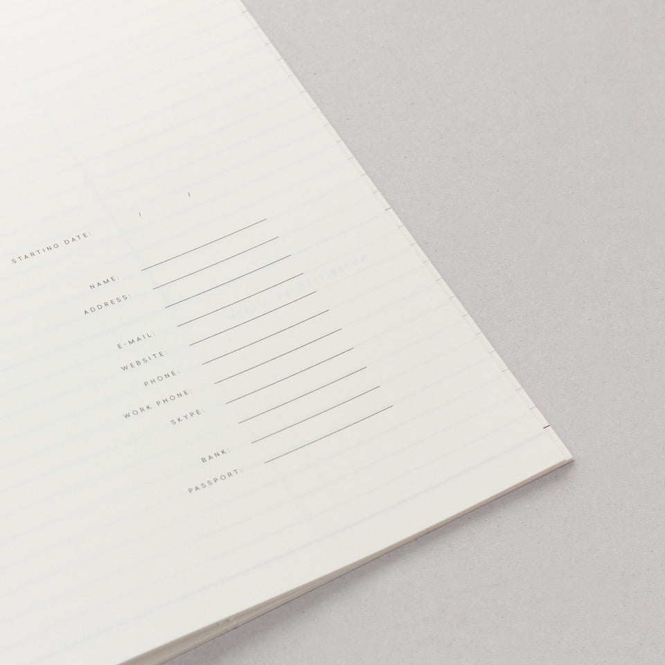 Notem Milo Weekly Planner Heft Wochenplaner – undatierter Kalender