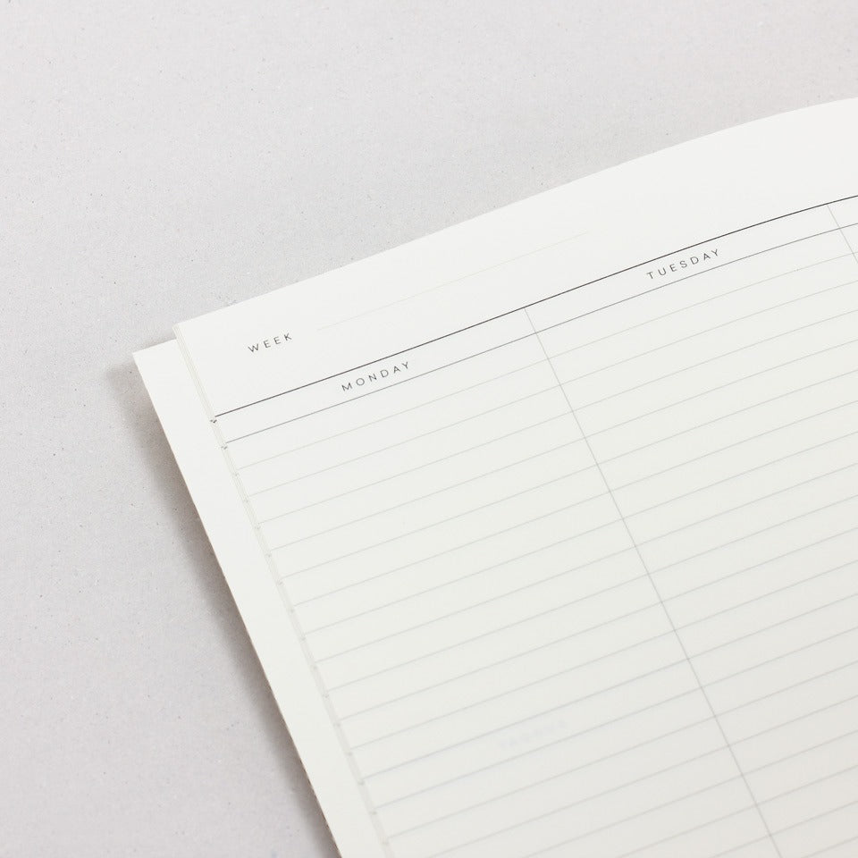 Notem Milo Weekly Planner Heft Wochenplaner – undatierter Kalender