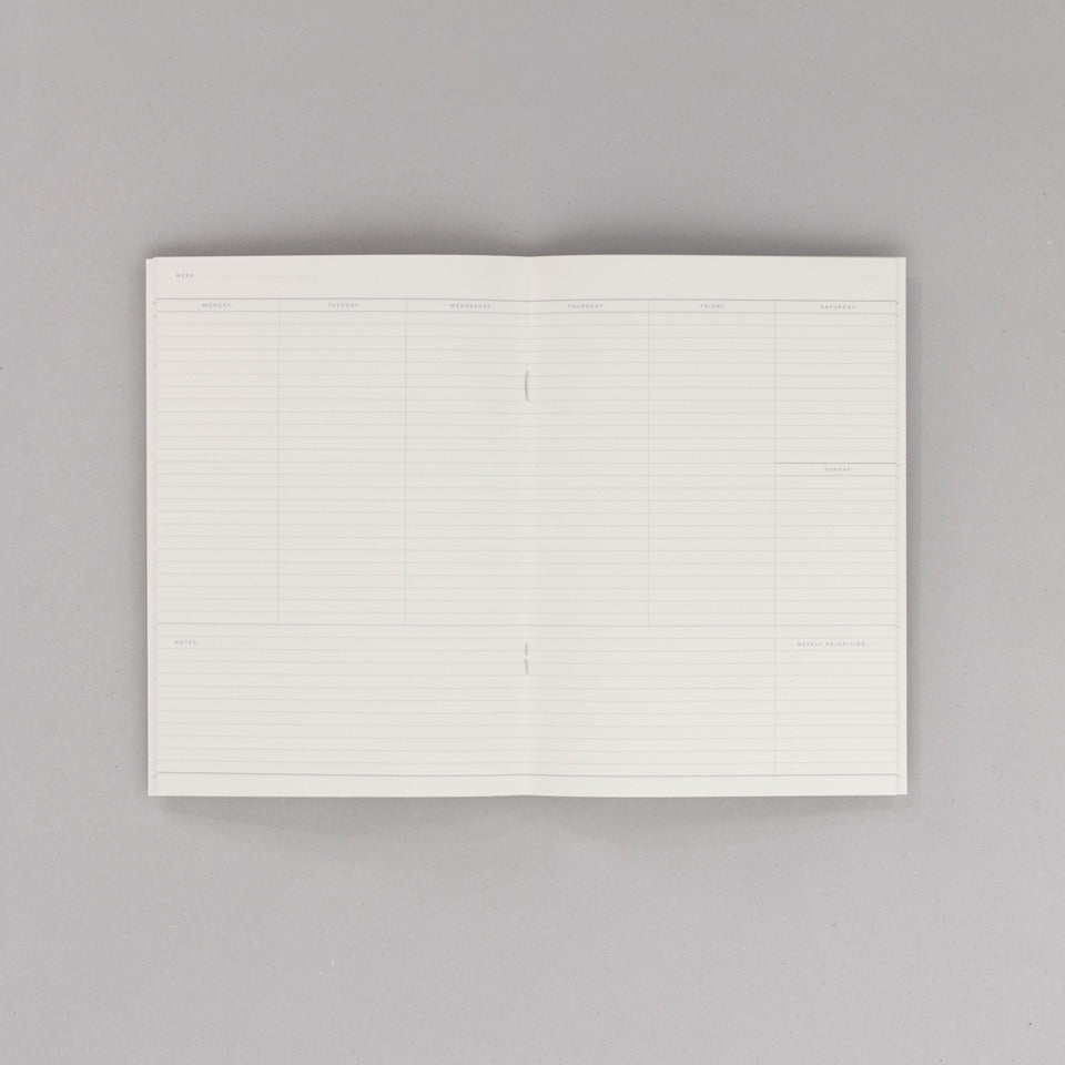 Notem Milo Weekly Planner Heft Wochenplaner – undatierter Kalender