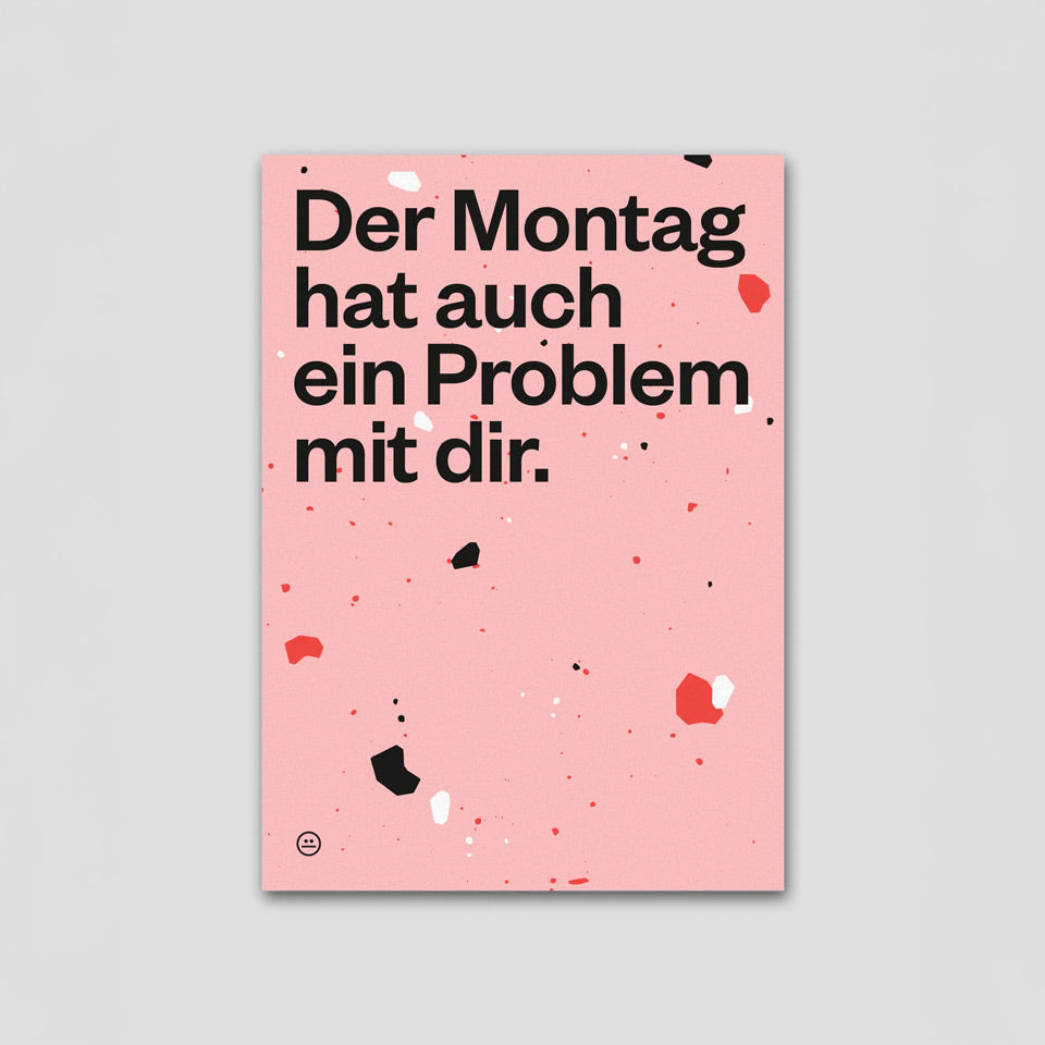 Schlechte Karten Postkarte Montag – Postkarten