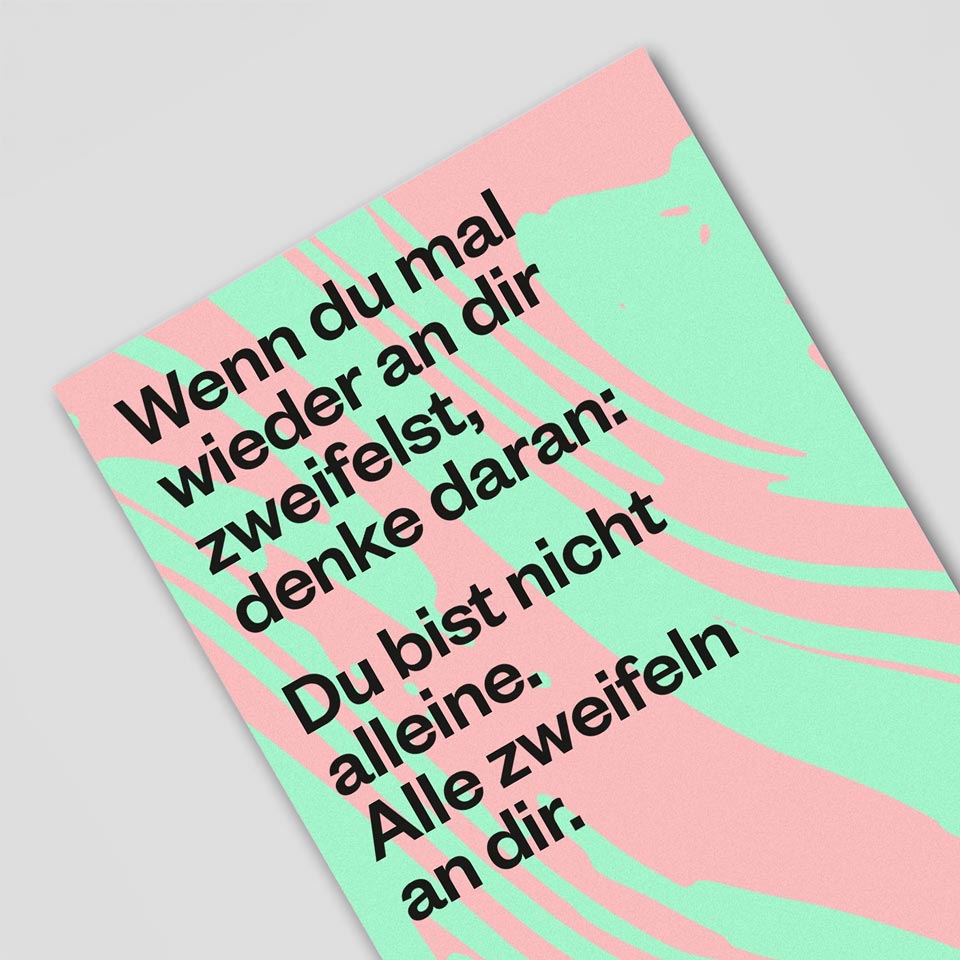 Schlechte Karten Postkarte Zweifel – Postkarten