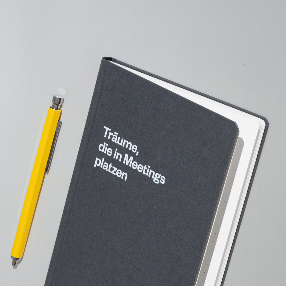 Schlechte Karten Oh No Notes Notizbuch dunkelgrau – Notizbücher & Hefte