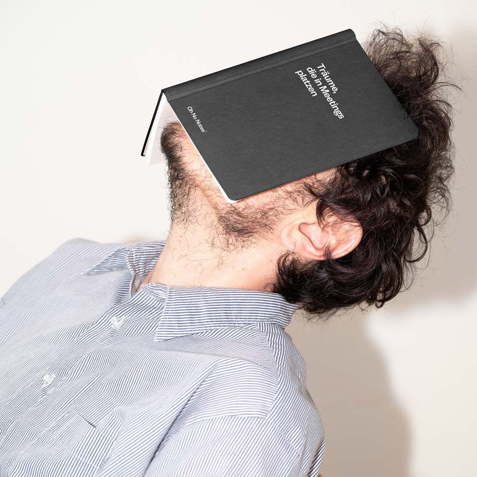Schlechte Karten Oh No Notes Notizbuch dunkelgrau – Notizbücher & Hefte
