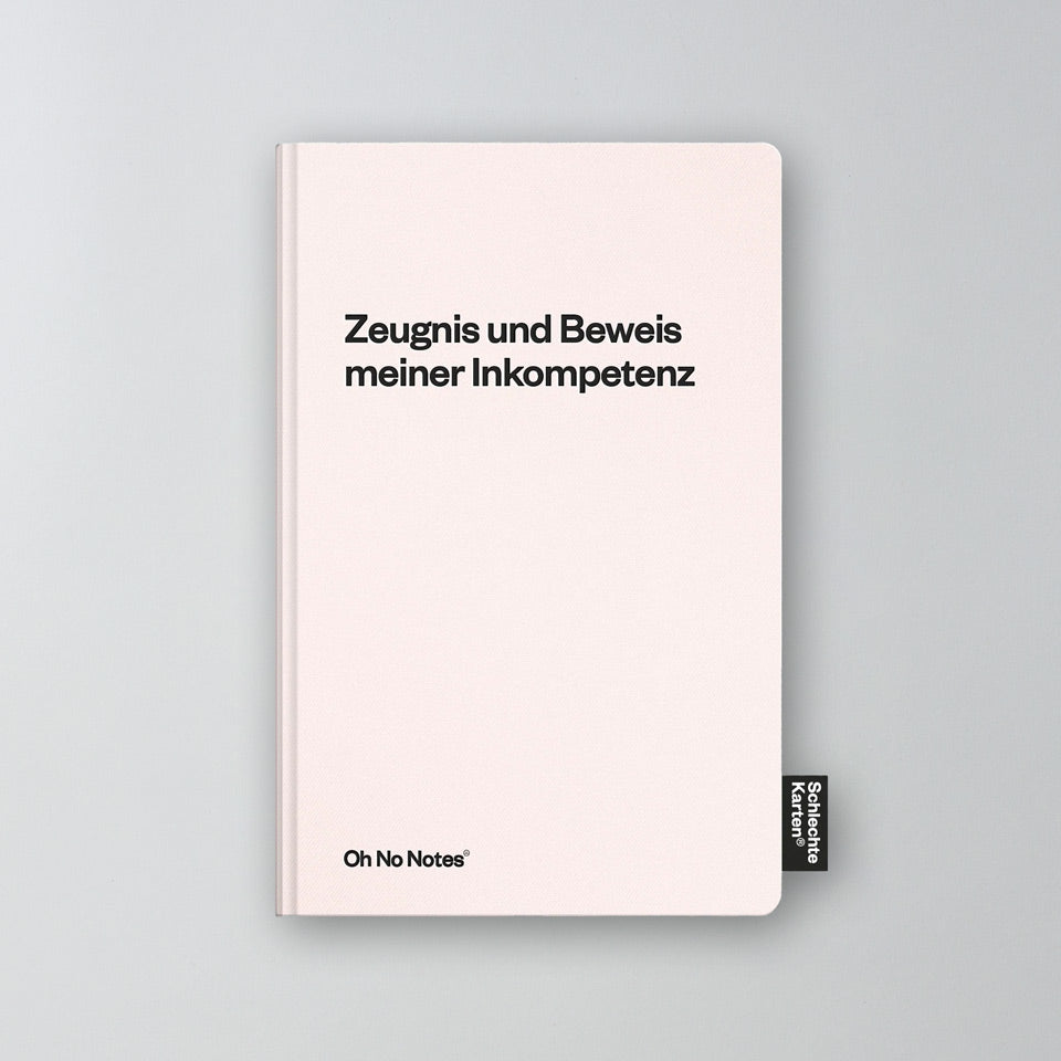 Schlechte Karten Oh No Notes Notizbuch hellrosa – Notizbücher & Hefte