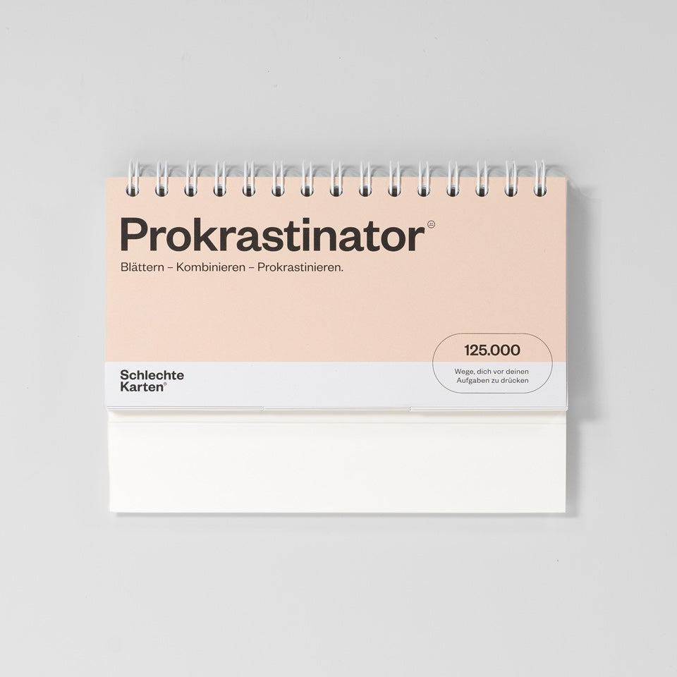 Schlechte Karten Der Prokrastinator – Tischkalender