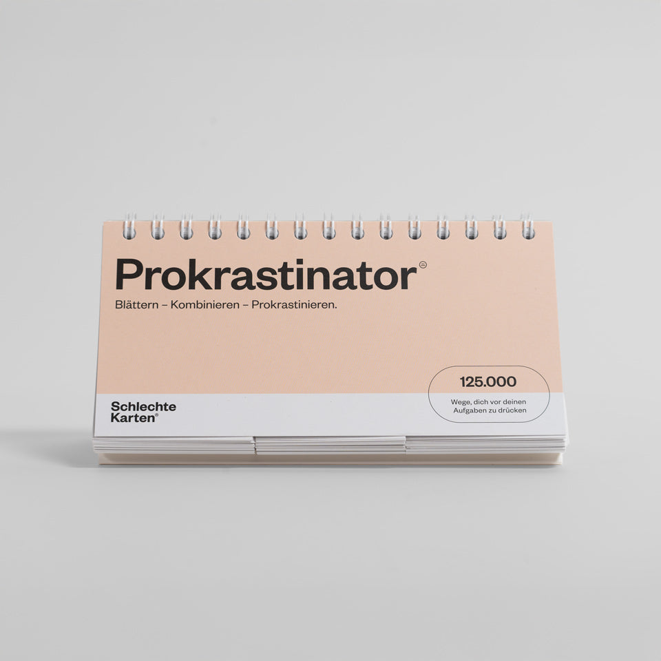 Schlechte Karten Der Prokrastinator – Tischkalender