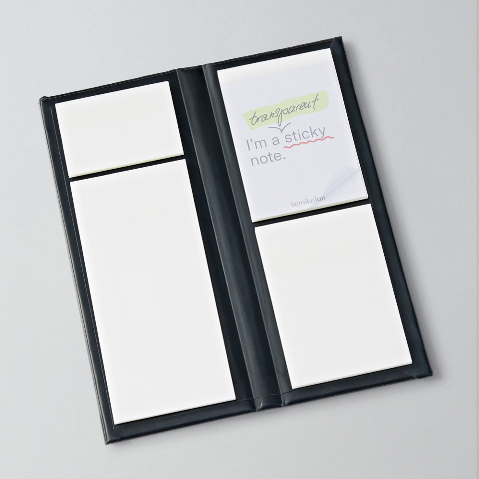 Klebezettel transparent verschiedene Größen