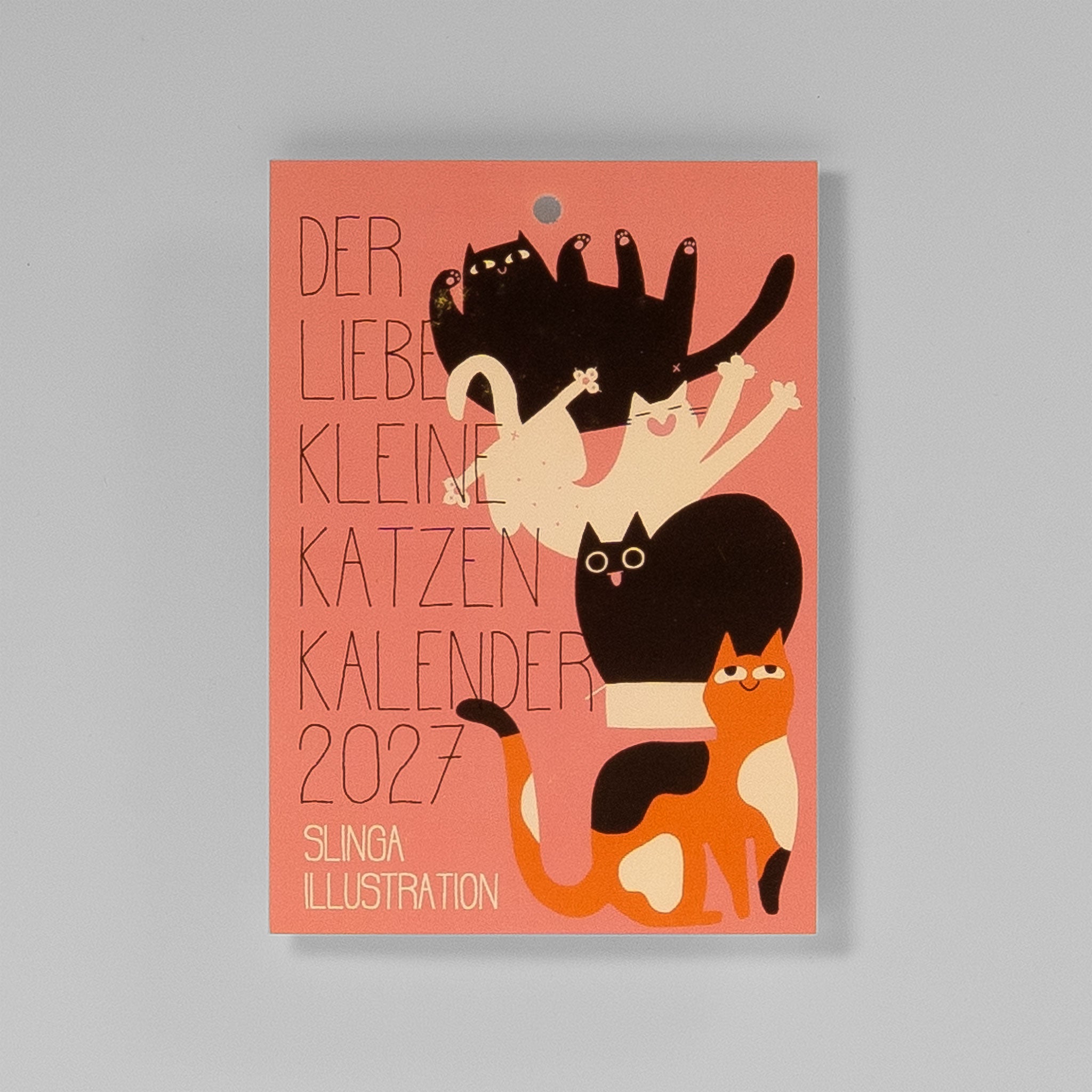 Slinga Der Liebe Kleine Katzen Abreißkalender 2027 – Cover im A6-Format