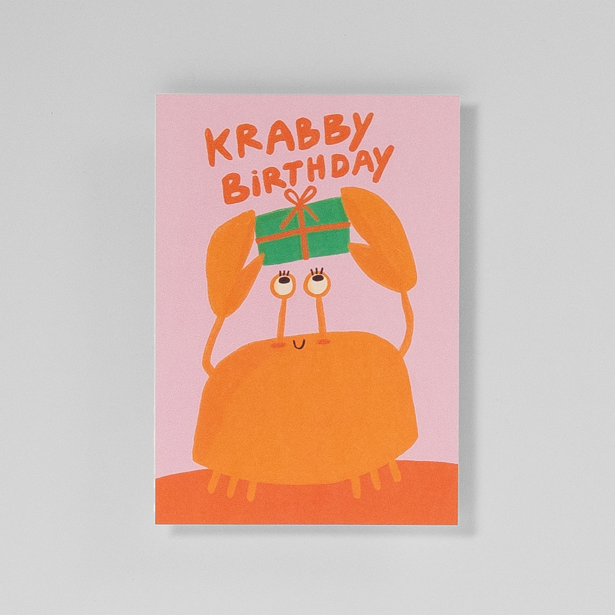 Slinga Postkarte „Krabby Birthday“ – Geburtstagskarte mit Krabbenmotiv