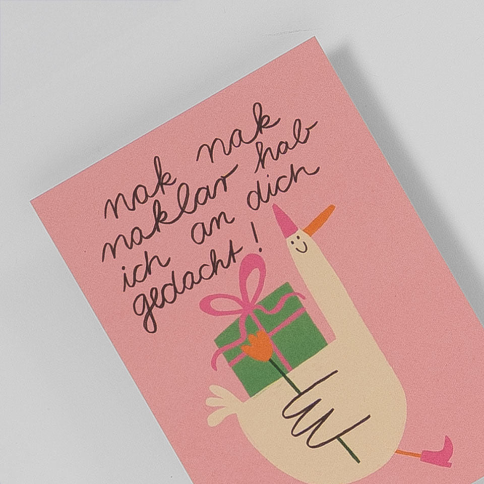 Slinga Postkarte Nak Nak Naklar Hab ich An Dich Gedacht – Postkarten