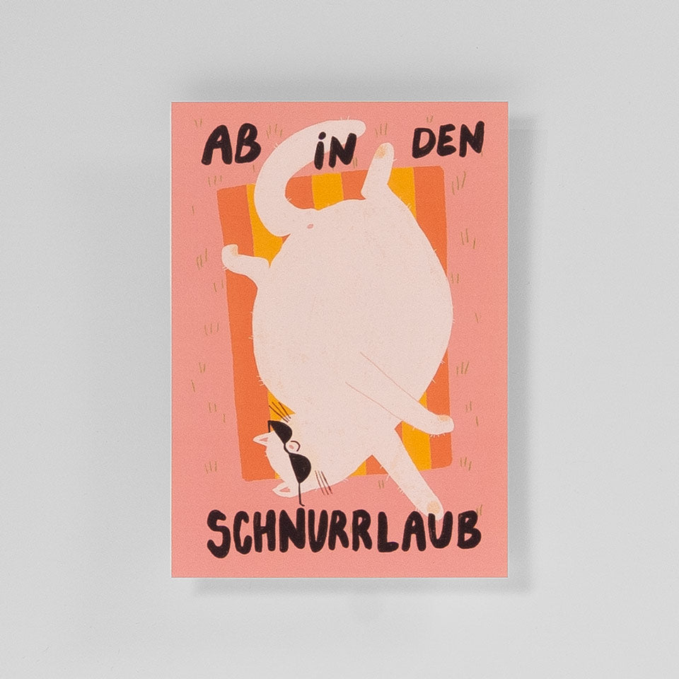 Slinga Postkarte Ab In Den Schnurrlaub – Postkarten