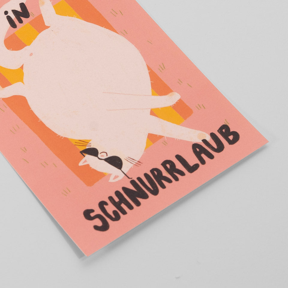Slinga Postkarte Ab In Den Schnurrlaub – Postkarten